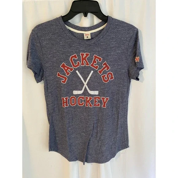 Homage Columbus Blue Jackets Hockey Shirt Womens Small - Picture 1 of 3